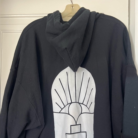 Psychedelic Cellar Gildan Hoodie 3XL - Black Graphic Oversized Sweatshirt - Picture 7 of 9